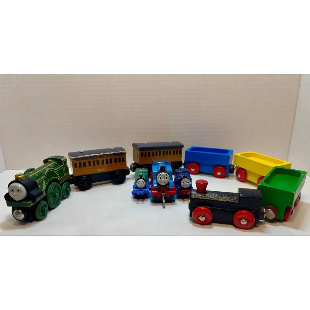 Wooden Magnetic Train Car Lot- Thomas Tank, Others